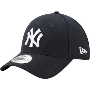 Justerbar marineblå buet kasket 9FORTY The League fra New York Yankees MLB fra New Era