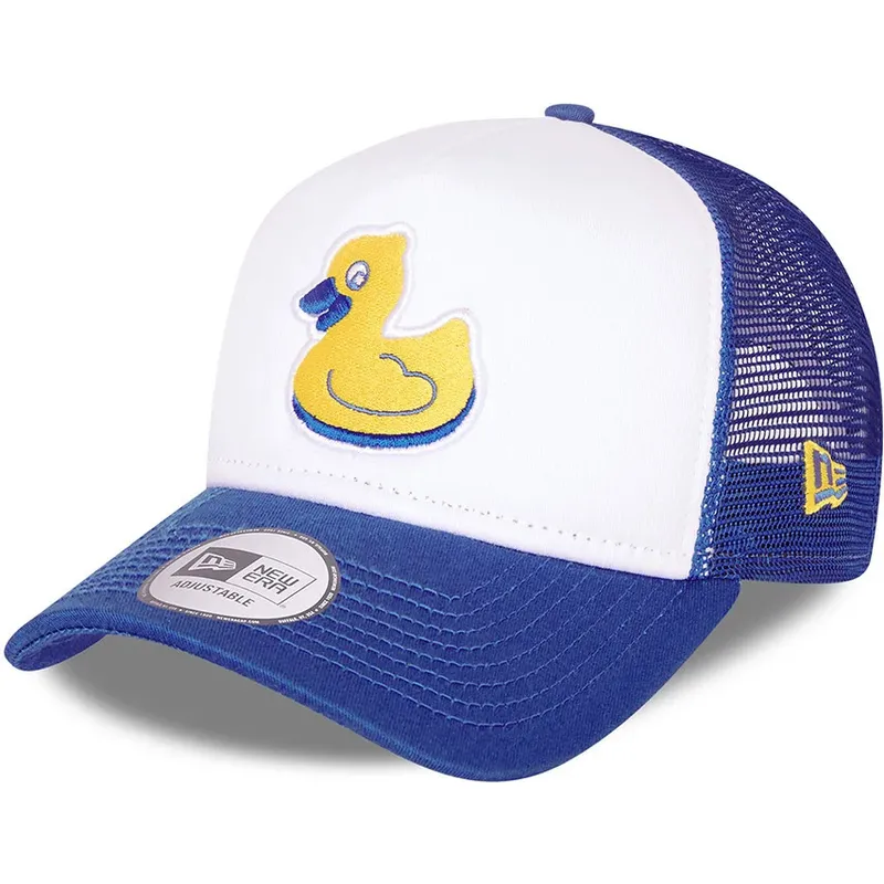 cappelli-curva-bianco-snapback-a-frame-dei-akron-rubberducks-milb-di-new-era