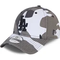 cappelli-curva-mimetizzazione-cinghia-regolabile-negro-negro-9forty-dei-los-angeles-dodgers-mlb-di-new-era