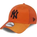 cappellino-curvo-arancione-regolabile-9forty-hypertone-dei-new-york-yankees-mlb-di-new-era