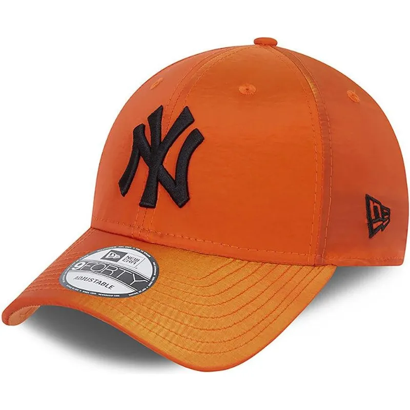 cappellino-curvo-arancione-regolabile-9forty-hypertone-dei-new-york-yankees-mlb-di-new-era