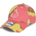 cappellino-curvo-mimetico-rosa-regolabile-con-logo-rosa-9forty-dei-los-angeles-dodgers-mlb-di-new-era