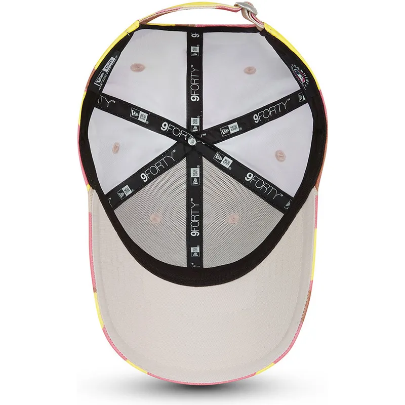 mutzen-gebogen-tarnung-verstellbares-band-rosa-rosa-9forty-der-los-angeles-dodgers-mlb-von-new-era