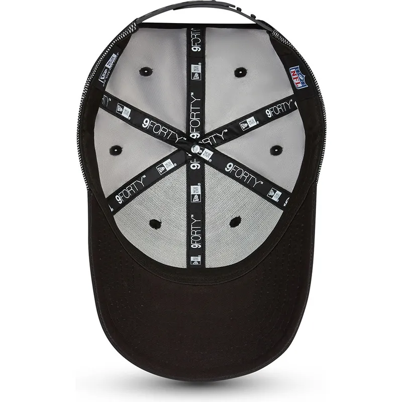 cappelli-curva-nero-cinghia-regolabile-9forty-mesh-underlay-dei-las-vegas-raiders-nfl-di-new-era