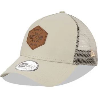 Gorra trucker grå A Frame 9FORTY Heritage Patch fra New Era