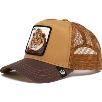 Cappellino trucker marrone leone King Mane Man The Farm di Goorin Bros.