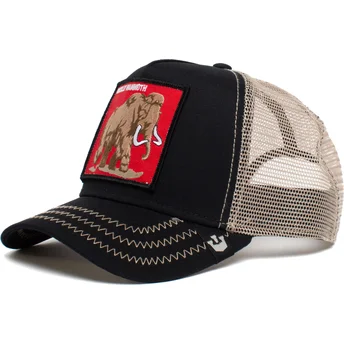 cappello-trucker-nero-mammut-wooly-mammoth-6-tons-the-farm-di-goorin-bros