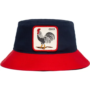 secchi-blu-marino-dei-bucket-azul-marino-y-rojo-gallo-cock-americana-the-farm-the-farm-di-goorin-bros