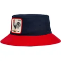 eimer-marineblau-der-bucket-azul-marino-y-rojo-gallo-cock-americana-the-farm-the-farm-von-goorin-bros