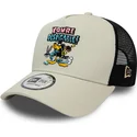 cappellino-trucker-grigio-character-a-frame-daffy-duck-looney-tunes-di-new-era