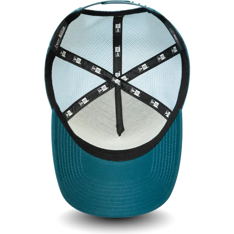 new-era-mlb-new-york-yankees-league-essential-a-frame-trucker-cap-blau-mit-schwarzem-logo