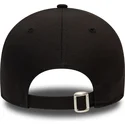 schwarze-verstellbare-kappe-mit-gebogenem-schirm-und-blauem-logo-9forty-league-essential-der-new-york-yankees-mlb-von-new-era