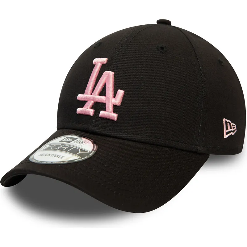 cappelli-curva-nero-cinghia-regolabile-rosa-9forty-league-essential-dei-los-angeles-dodgers-mlb-di-new-era cappelli-curva-nero-cinghia-regolabile-rosa-9forty-league-essential-dei-los-angeles-dodgers-mlb-di-new-era