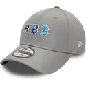cappellino-curvo-grigio-regolabile-9forty-stack-logo-dei-boston-red-sox-mlb-di-new-era