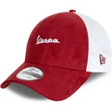 new-era-suede-a-frame-vespa-piaggio-red-trucker-hat
