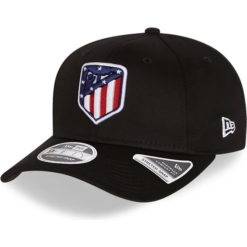 cappelli-curva-nero-snapback-9fifty-essential-stretch-fit-de-atletico-dei-atletico-de-madrid-lfp-di-new-era
