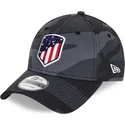 cappellino-curvo-mimetico-nero-regolabile-9forty-dell-atletico-de-madrid-lfp-di-new-era