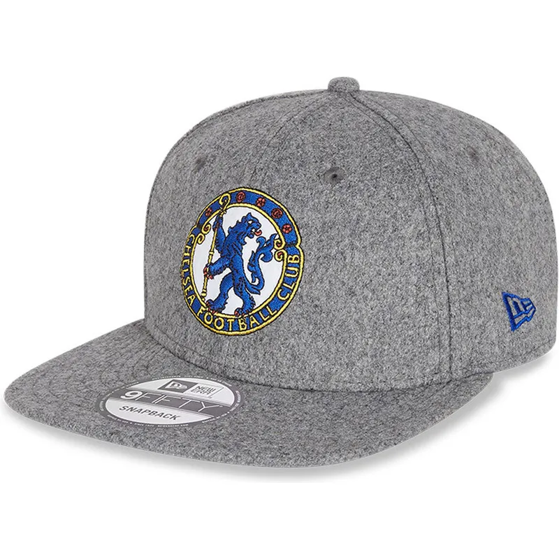 cappelli-piatta-grigio-snapback-9fifty-low-profile-heritage-dei-chelsea-football-club-premier-league-di-new-era