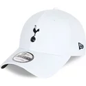 casquette-courbee-blanche-ajustable-9forty-rubber-patch-tottenham-hotspur-football-club-new-era