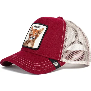 rote-trucker-kappe-katze-frisky-whisky-the-farm-von-goorin-bros