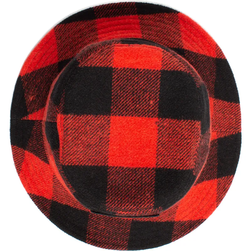 secchi-curva-rosso-snapback-dei-bucket-rojo-y-negro-bufalo-buffalo-i-m-a-little-hoarse-the-farm-the-farm-di-goorin-bros