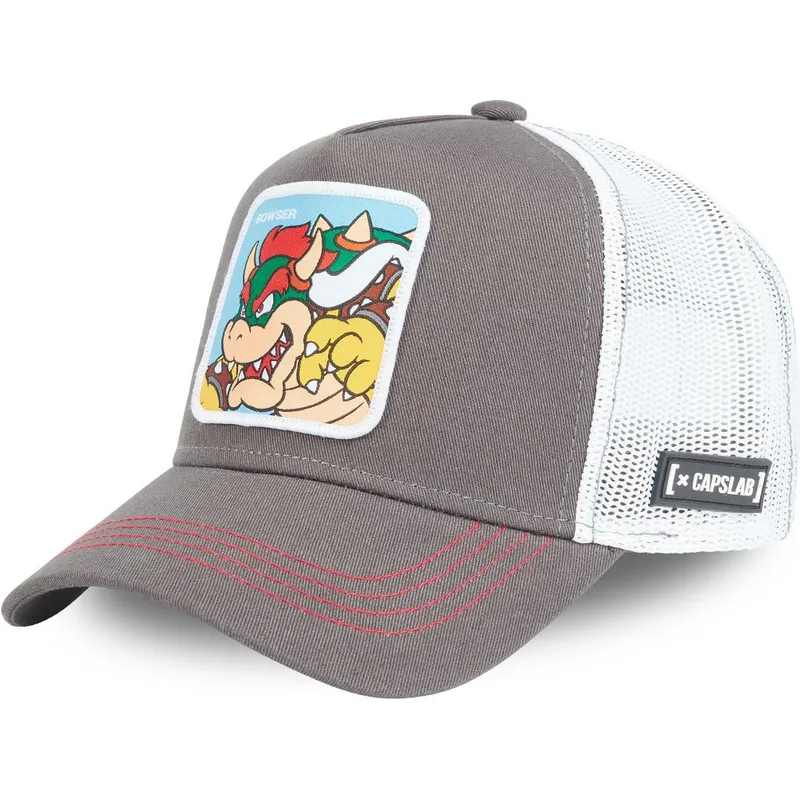 cappelli-curva-grigio-snapback-bowser-super-mario-bros-di-capslab