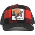 czapka-trucker-czerwona-i-czarna-bawol-buffalo-goorin-bros