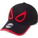 cappellino-curvo-nero-snapback-spider-man-minimal-eyes-marvel-comics-di-difuzed