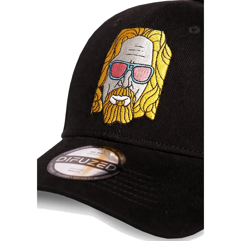 cappellino-curvo-nero-snapback-the-big-lebowski-di-difuzed