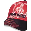 cappellino-rosso-con-visiera-curva-snapback-spider-man-no-way-home-marvel-comics-di-difuzed