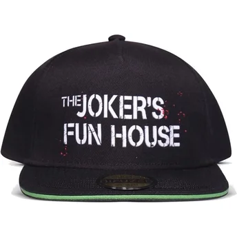 Gorra plana negra snapback Joker Fun House DC Comics de Difuzed