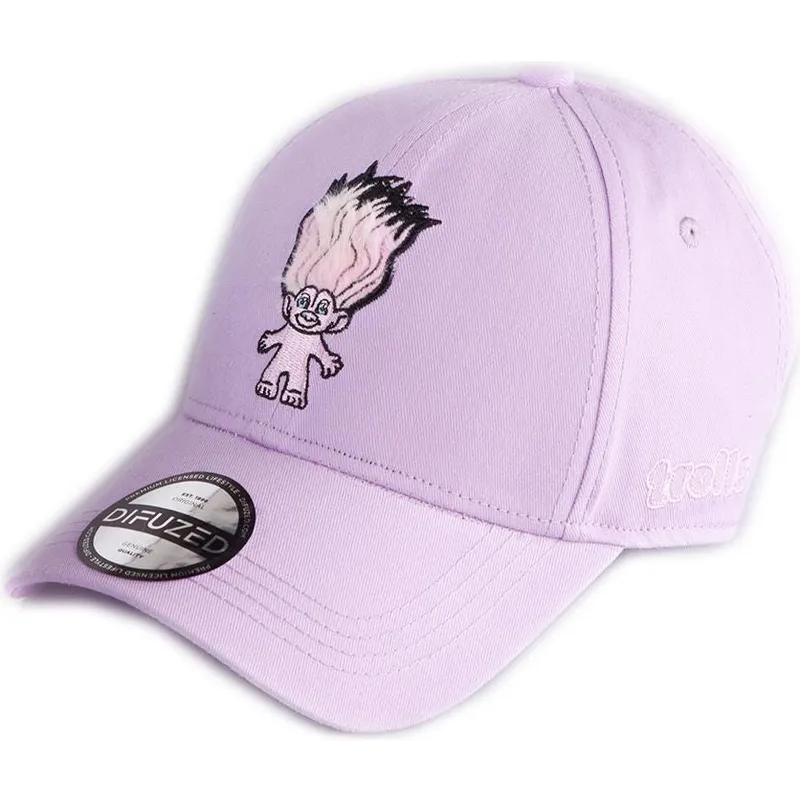 cappellino-curvo-rosa-regolabile-rainbow-troll-trolls-di-difuzed