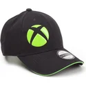 cappellino-nero-regolabile-con-visiera-curva-xbox-symbol-microsoft-di-difuzed