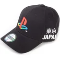 cappello-curvo-nero-regolabile-playstation-japan-sony-di-difuzed