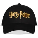 cappellino-curvo-nero-snapback-gold-logo-harry-potter-di-difuzed