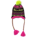 schwarze-rosa-und-grune-sherpa-mutze-rick-und-morty-acid-von-difuzed