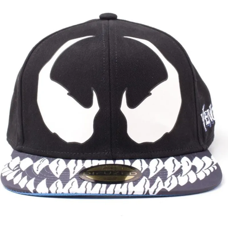 gorra-plana-negra-snapback-venom-marvel-comics-de-difuzed