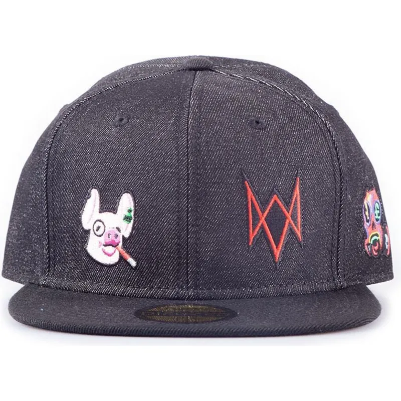 mutzen-flach-schwarz-snapback-von-difuzed