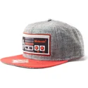 cappellino-snapback-piatto-grigio-e-rosso-nes-controller-nintendo-di-difuzed