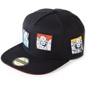 cappello-piatto-nero-snapback-retro-avengers-marvel-comics-di-difuzed