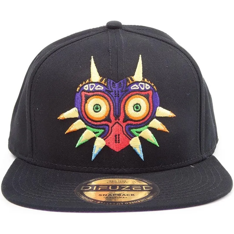 cappello-snapback-nero-majoras-mask-the-legend-of-zelda-di-difuzed