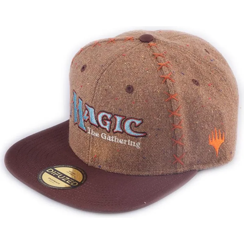 cappelli-piatta-marrone-snapback-di-difuzed