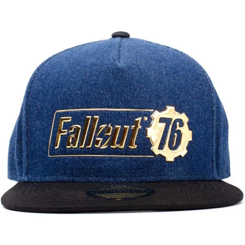 cappello-piatto-blu-e-nero-snapback-logo-badge-fallout-76-fallout-di-difuzed