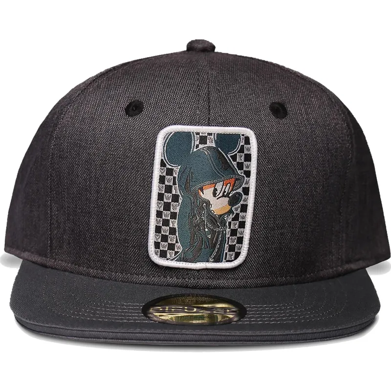 berretto-piatto-nero-snapback-mickey-mouse-hooded-kingdom-hearts-disney-di-difuzed