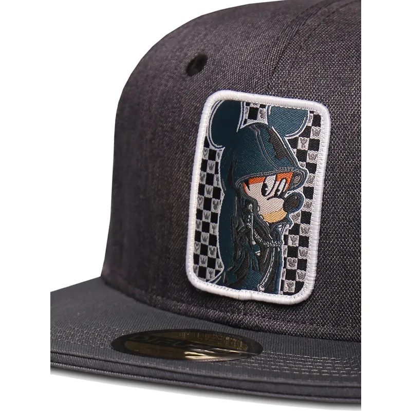 berretto-piatto-nero-snapback-mickey-mouse-hooded-kingdom-hearts-disney-di-difuzed