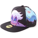 gorra-plana-negra-snapback-ursula-la-sirenita-disney-de-difuzed