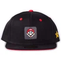 cappello-piatto-nero-snapback-mario-badge-super-mario-bros-di-difuzed