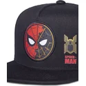 cappello-snapback-piatto-nero-per-bambino-spider-man-marvel-comics-di-difuzed