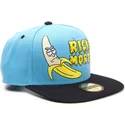 snapback-kappe-in-blau-und-schwarz-rick-banana-rick-und-morty-von-difuzed