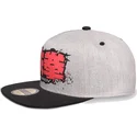 cappello-snapback-piatto-grigio-e-nero-tekken-di-difuzed